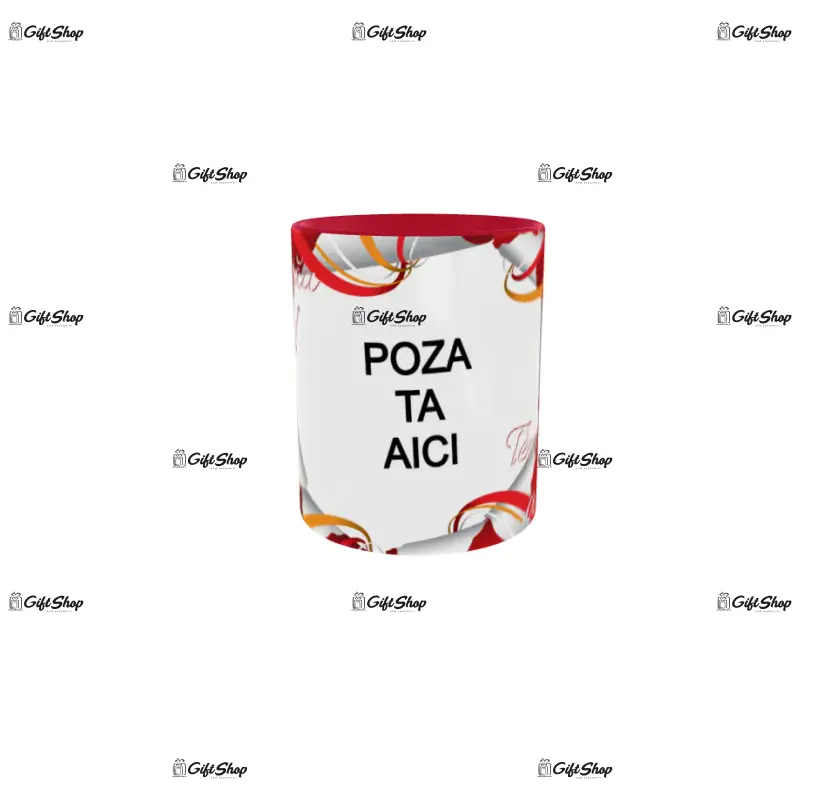 Cana personalizata cu poza si text, 330ml, model 3343